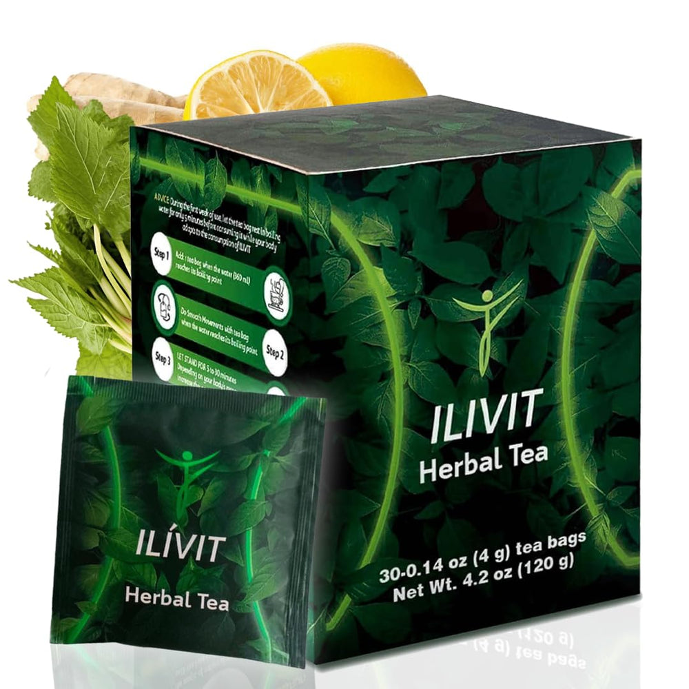Ilivit Organic Colon Cleanser & Detox Tea packaging with 30 bags