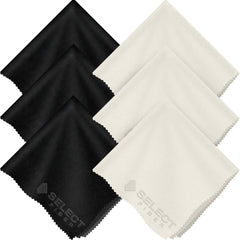 Illustrious Living microfiber cloths in grey and black, pack of 6