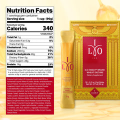 Clean ingredients label without artificial additives