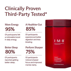 IM8 Daily Ultimate Essentials drink mix being prepared