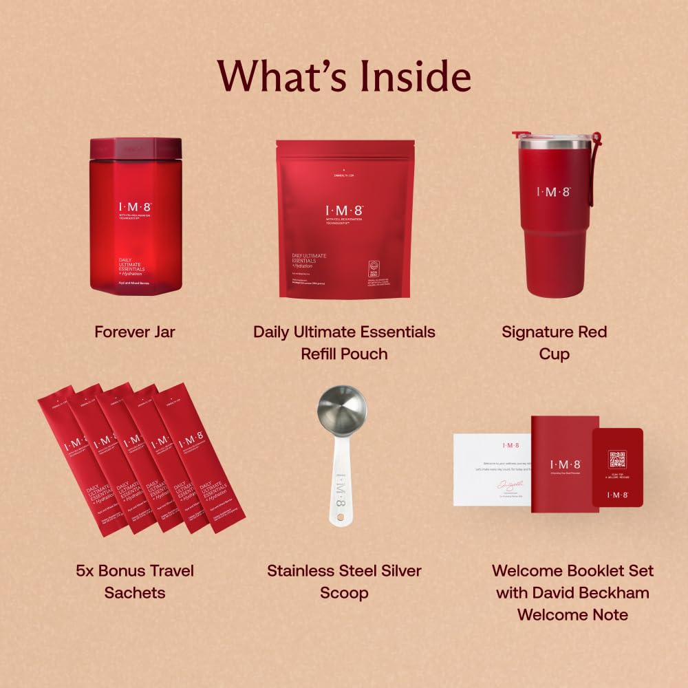 Scoop included in the IM8 Daily Ultimate Essentials starter kit