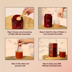 How to use IM8 Daily Ultimate Essentials mixed in water