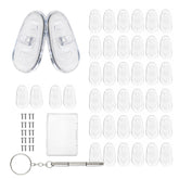 Omnful Eyeglasses Nose Pads Replacement Kit – 20 Screw-in Soft Silicone Pads + 3-in-1 Micro Screwdriver