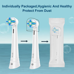 iO 3/4/5/6/7/8/9/10 Series Electric Toothbrush Head, 12 White + Black
