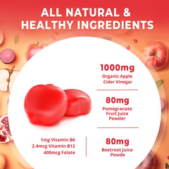Divinity Nutra Apple Cider Vinegar Gummies with Mother – Detox & Metabolism Support