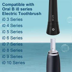 iO 3/4/5/6/7/8/9/10 Series Electric Toothbrush Head, 12 White + Black
