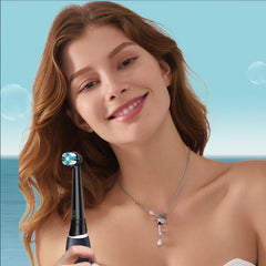 iO 3/4/5/6/7/8/9/10 Series Electric Toothbrush Head, 12 White + Black