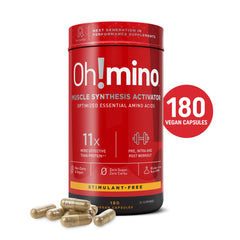 Oh!mino Essential Amino Acids - Stimulant-Free Capsules for Training & Recovery