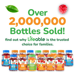Lifeable Apple Cider Vinegar Gummies with Mother – 1000 mg per Serving | Detox, Digestion & Energy | 60 Gummies