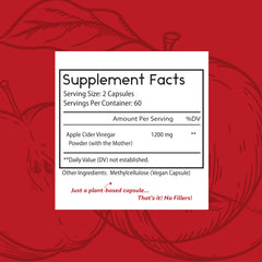 Thomas' all-natural Remedies Apple Cider Vinegar with The Mother – 120 Count Capsules