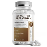 iMATCHME Beef Organs bottle featuring Grass-Fed Liver Adrenals supplement label
