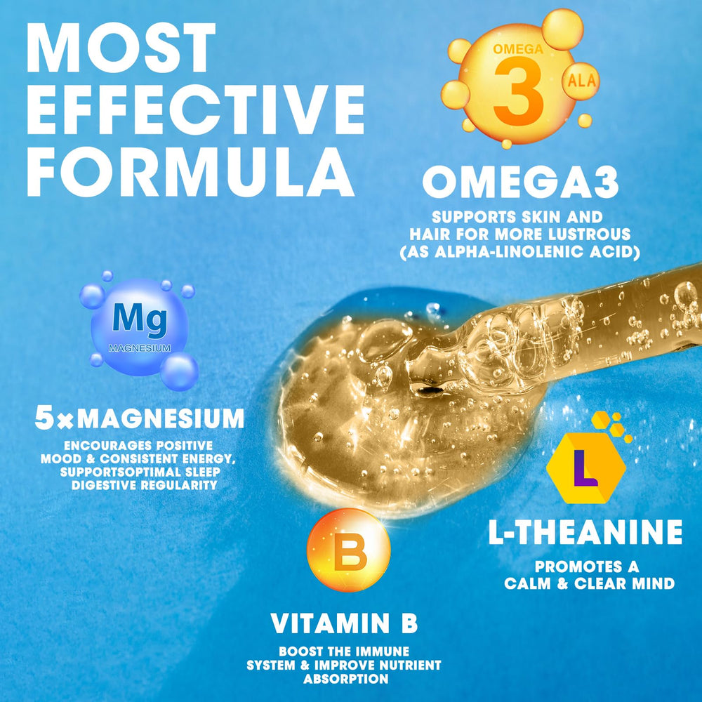 Magnesium blend ingredients: Glycinate, Oxide, Taurate, Citrate and Malate