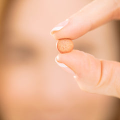 Product packaging displayed with branding