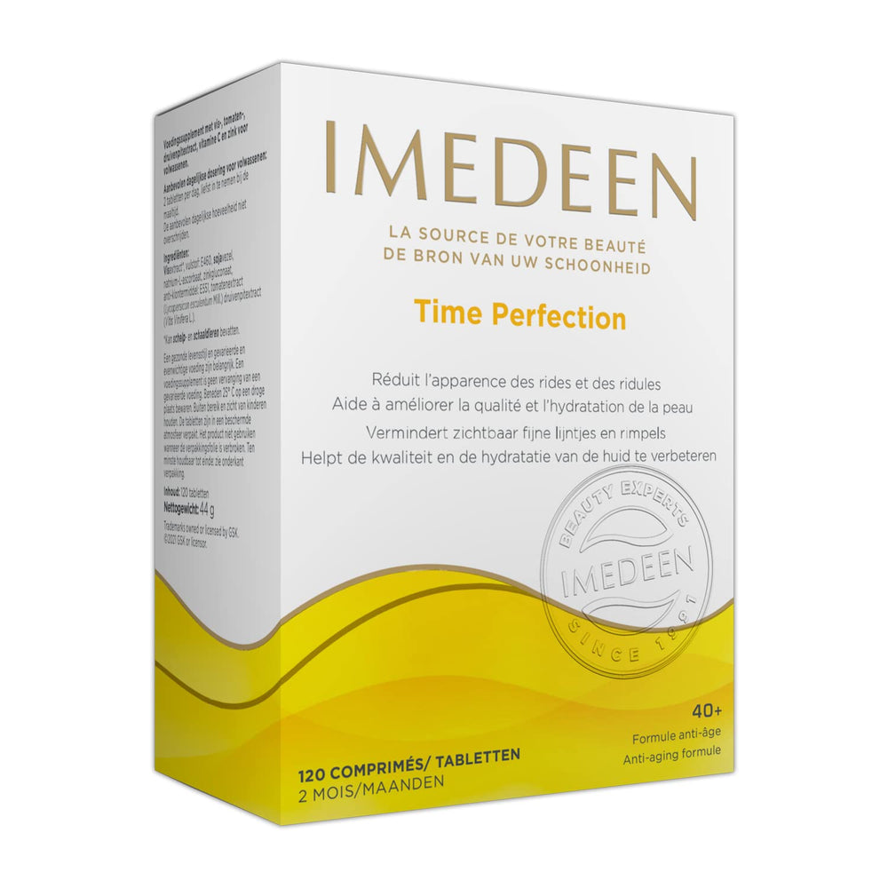 Imedeen Time Perfection marine complex graphic highlights exclusive Marine Complex.
