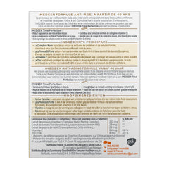 Imedeen Time Perfection on-shelf display conveys premium skincare tablets.