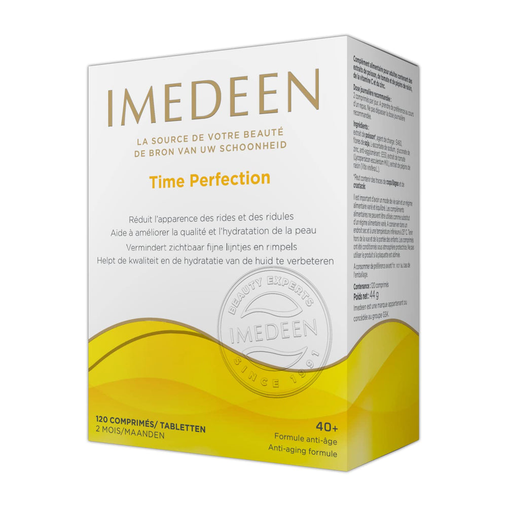 Imedeen Time Perfection skin glow close-up after consistent use.