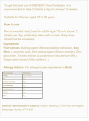 Supplement facts and product details for IMEDEEN Time Perfection Tabs