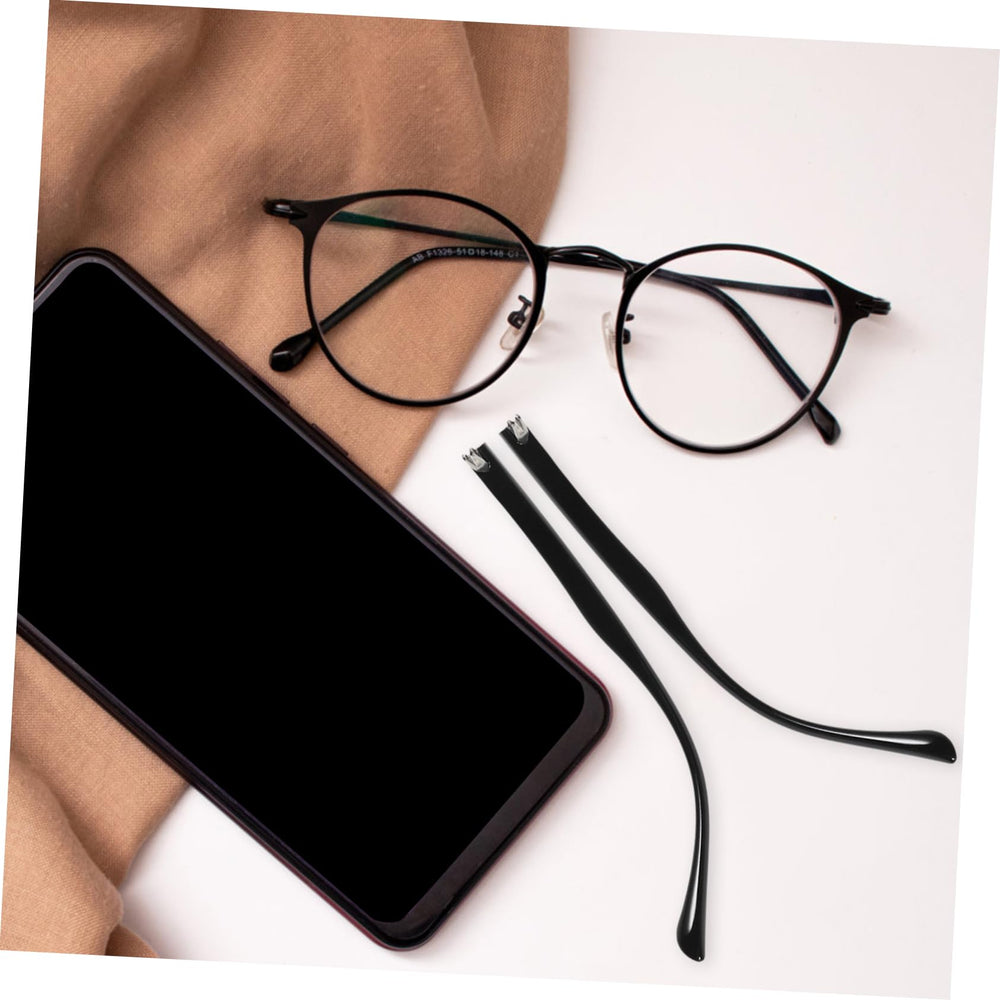 Brown eyeglass temple replacement arm pair for universal fit