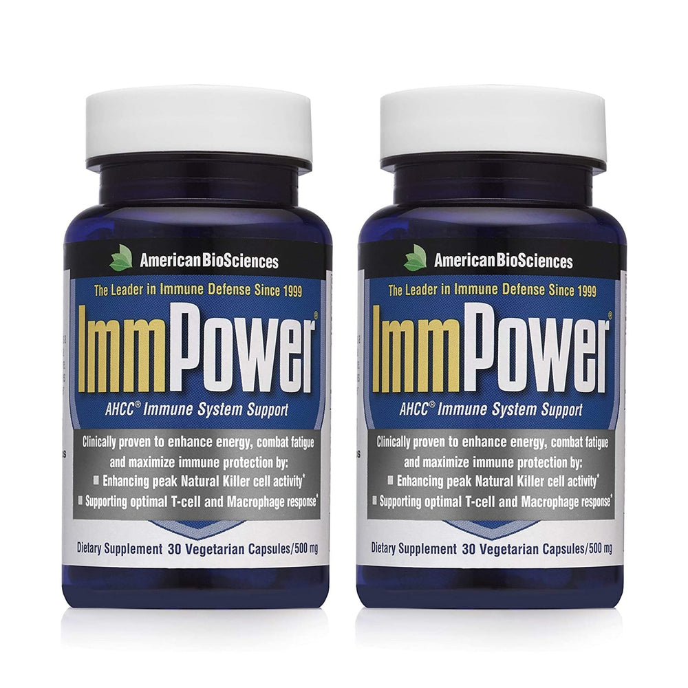 ImmPower immune support bottle with AHCC label