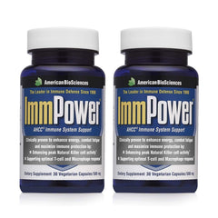 ImmPower immune support bottle with AHCC label
