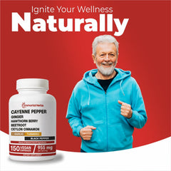 GMP facility manufacturing Immortal Herbs Cayenne Pepper Capsules