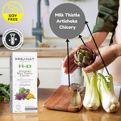 Artichoke and chicory root ingredients in the formula