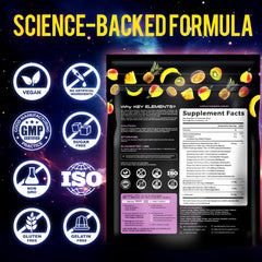 Gummies providing immune and brain support