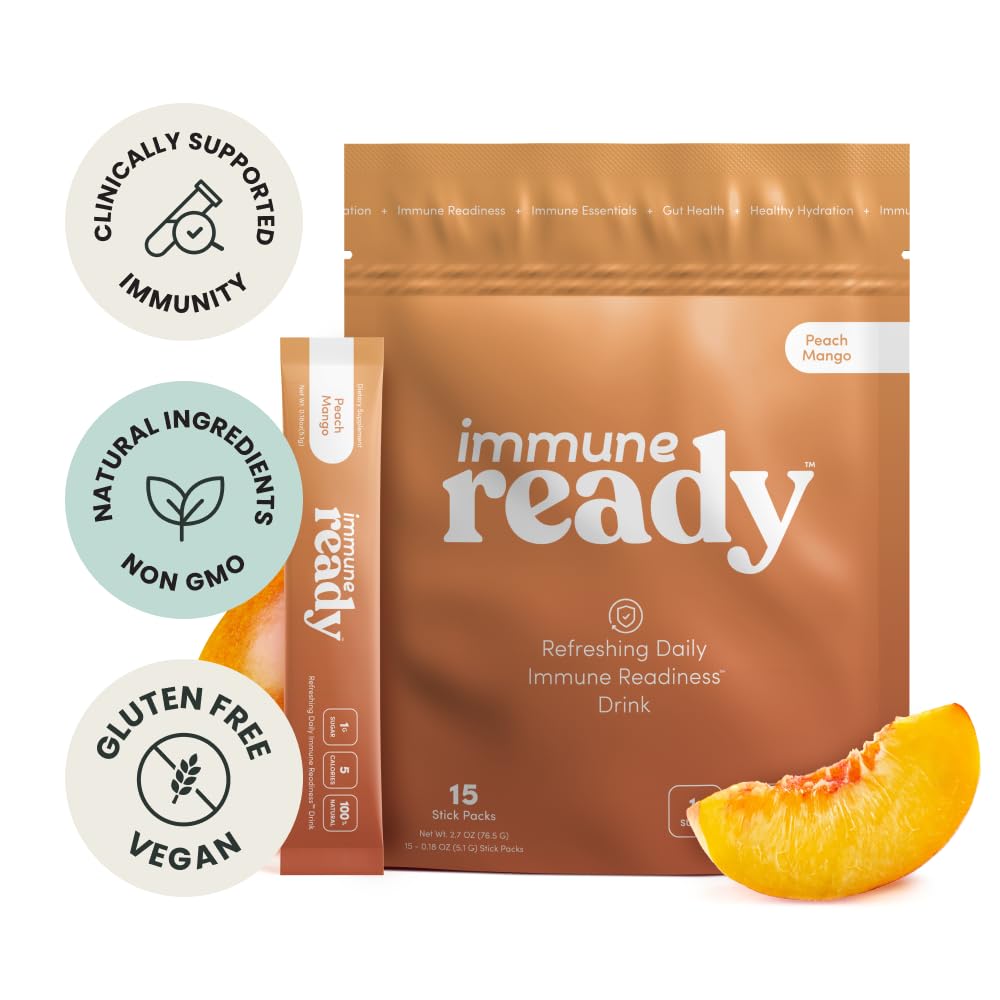 Graphic showing Vitamin C, Zinc, D3 and Beta Glucan ingredients