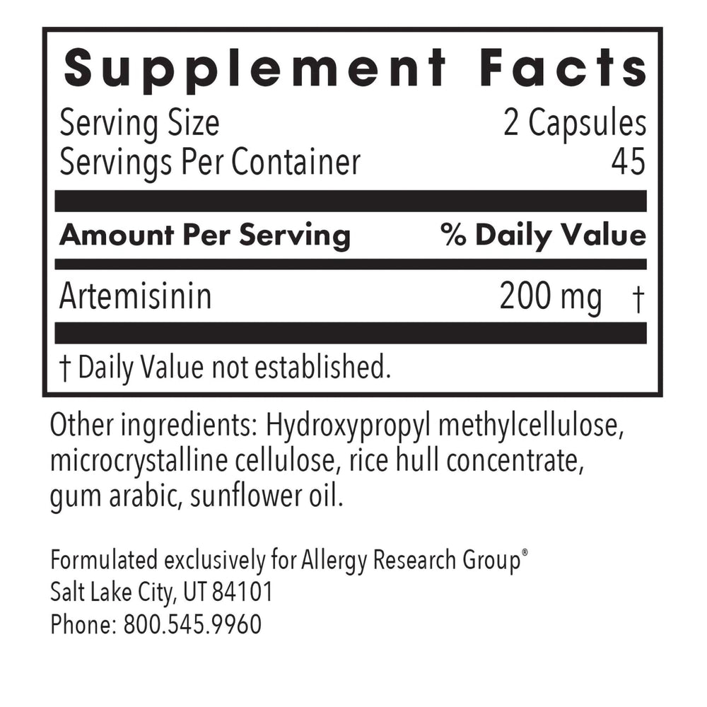Natural immune support artemisinin capsules