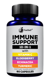 Capsules containing elderberry for immune support