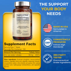 Graphic illustrating immune support with zinc