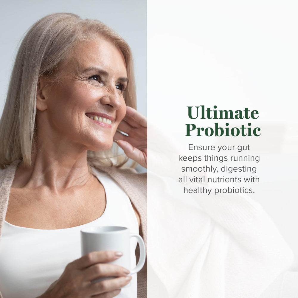 Gut health and immune system support visual for probiotics