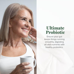 Gut health and immune system support visual for probiotics