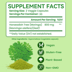 Moringa supplement for immune system support