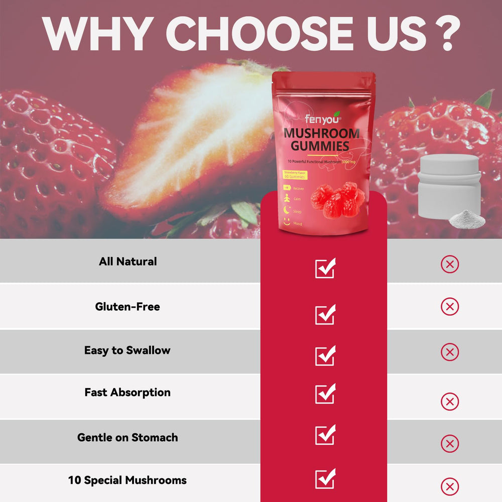 Immune support mushrooms infographic