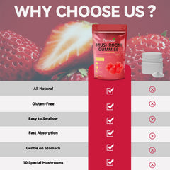 Immune support mushrooms infographic