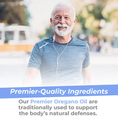 Edible oregano oil drops for immune health