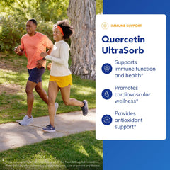 Illustration depicting immune support and mast cell stabilization with Quercetin UltraSorb