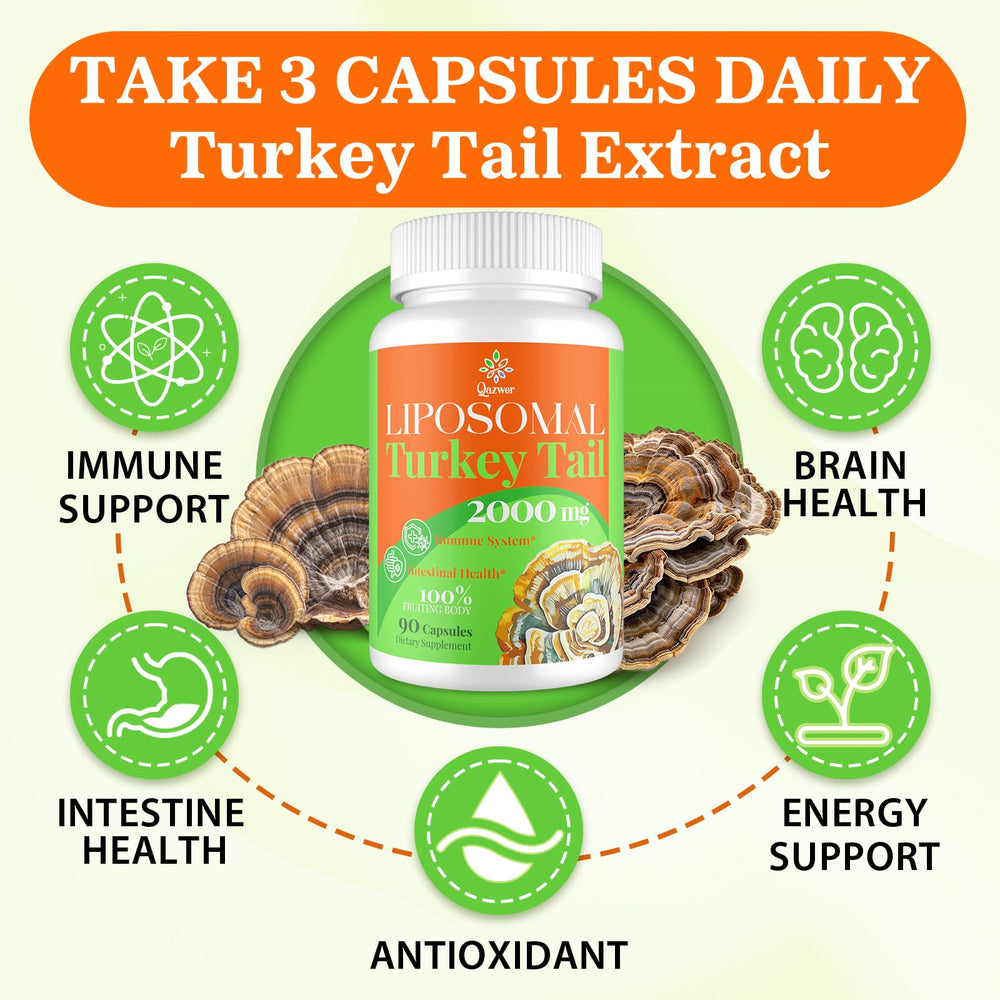 Immune support turkey tail capsules