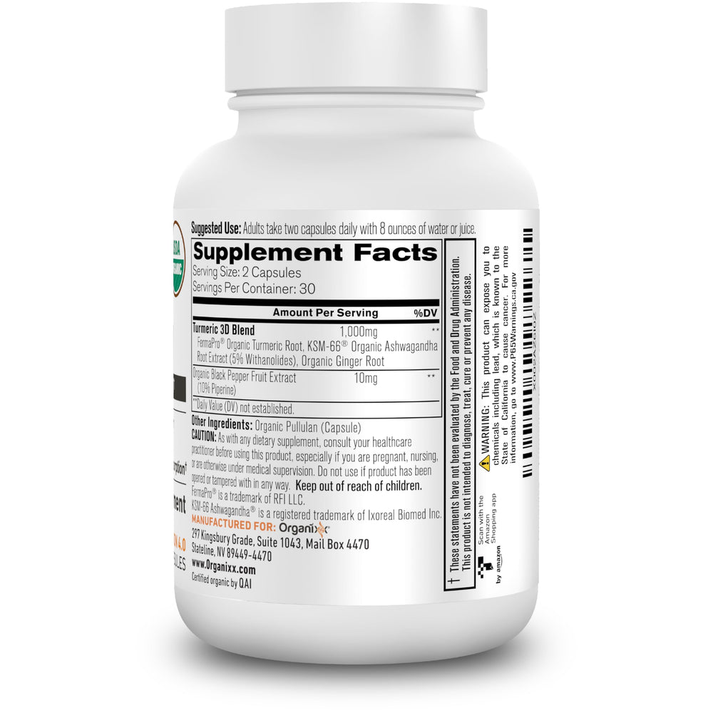 Immune support supplement featuring turmeric