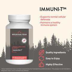 Close-up of Immuni-T capsules showing vegetarian capsules