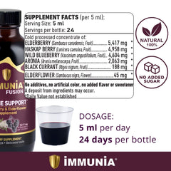 Refrigerated Immunia Fusion bottle showing freshness