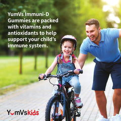 Front view of ImmuniD Elderberry Gummies for Kids bottle