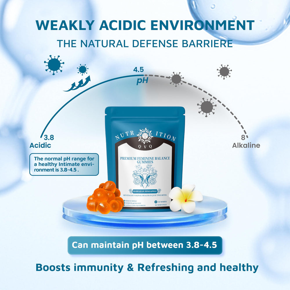 Vitamin C immune support included in feminine balance gummies