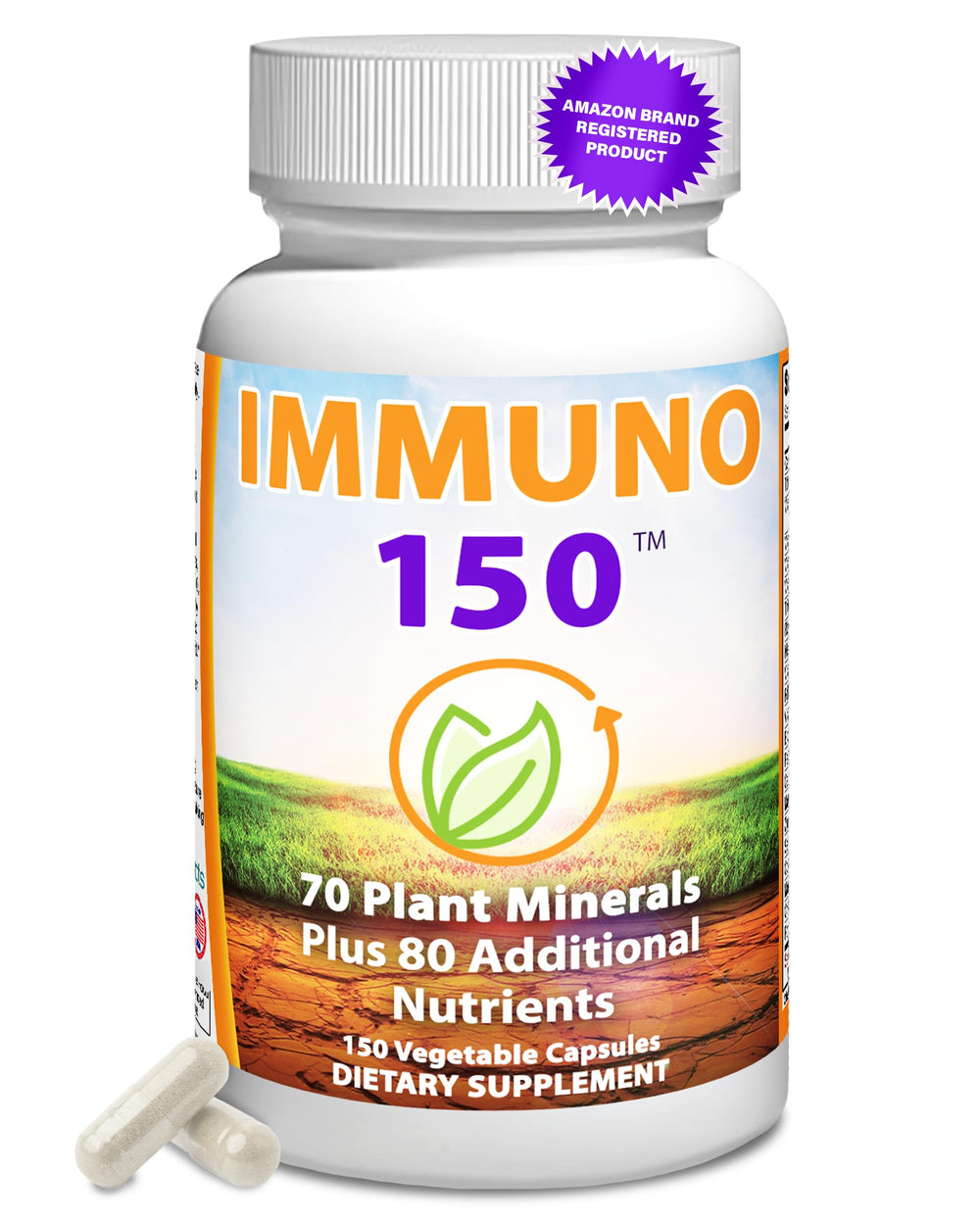 Immuno 150 hero image showing the immune support bottle