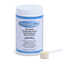 ImmunoPro grass-fed whey protein powder 300g jar front view