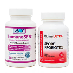 ImmunoSEB and Biome Ultra bundle - front view