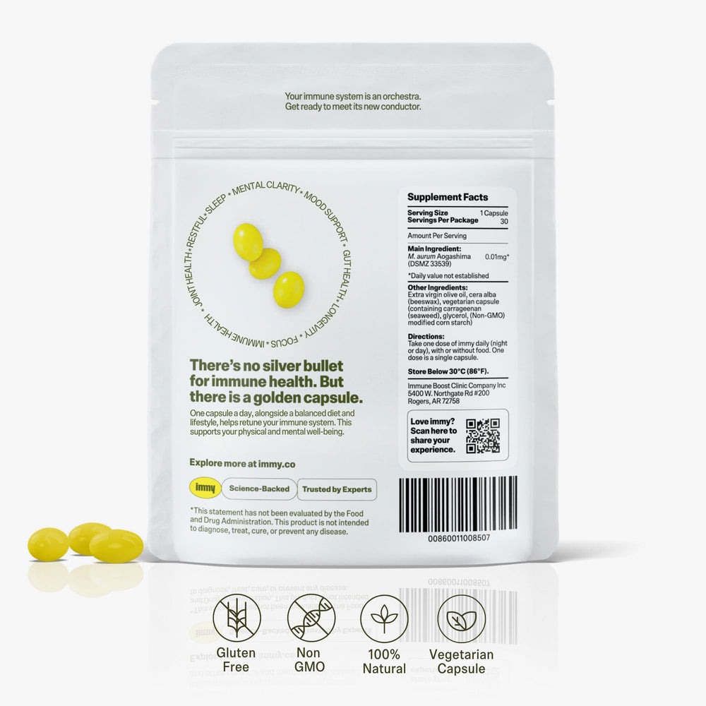 IMMY product packaging with label highlights