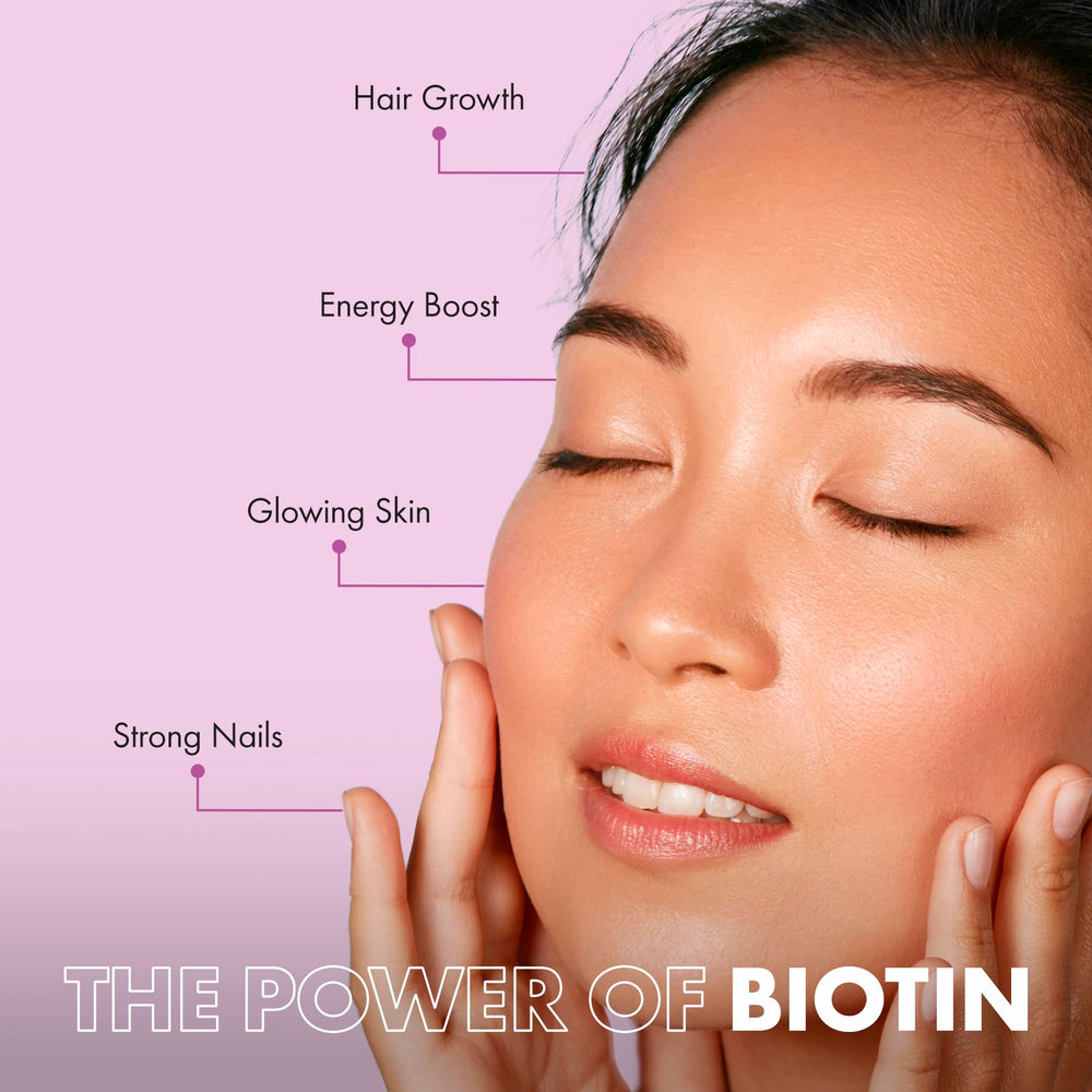 Biotin bottle with label