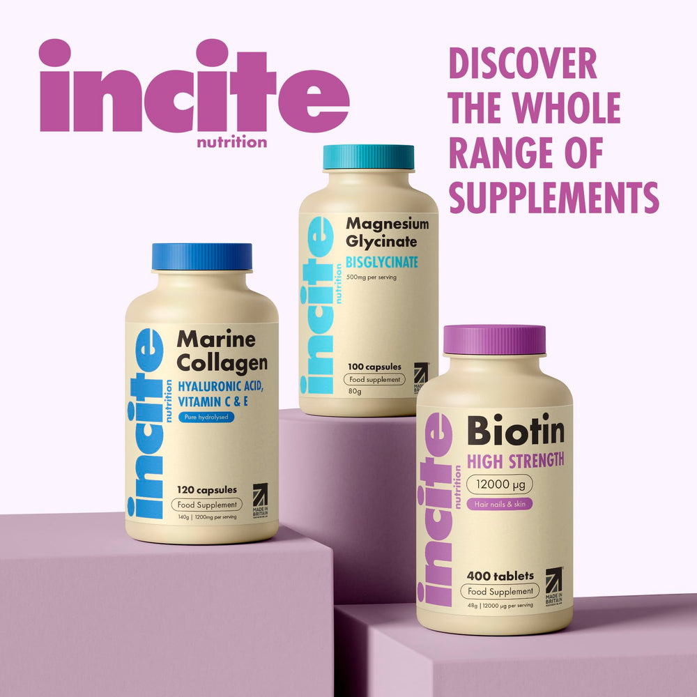Made in the UK Biotin supplement packaging